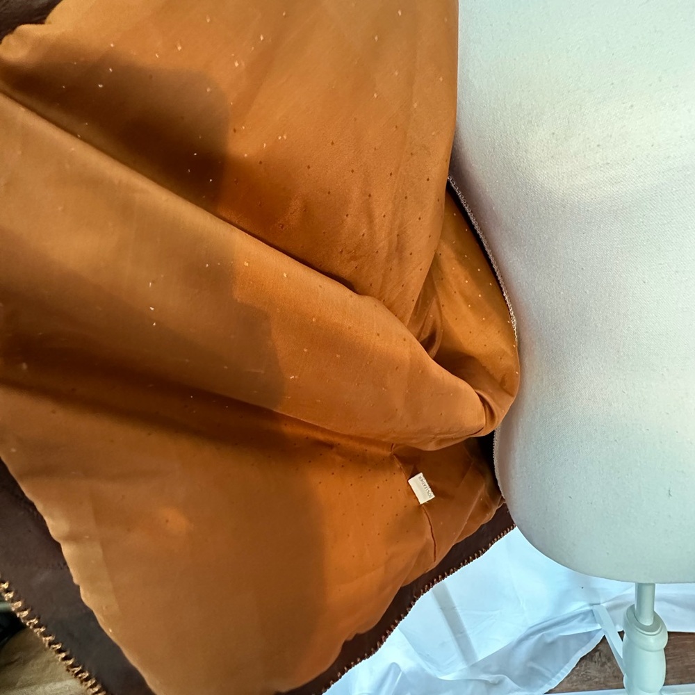 Cyprous Leather Patchwork Open Front Jacket. Vint… - image 6